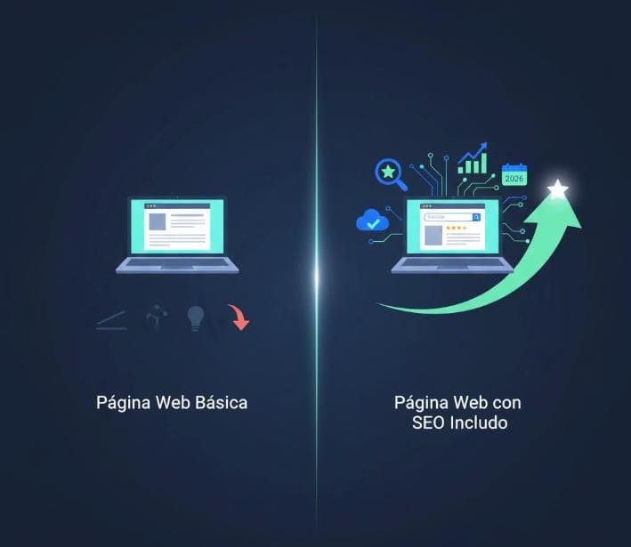 Página Web con SEO Incluido vs Página Web Básica