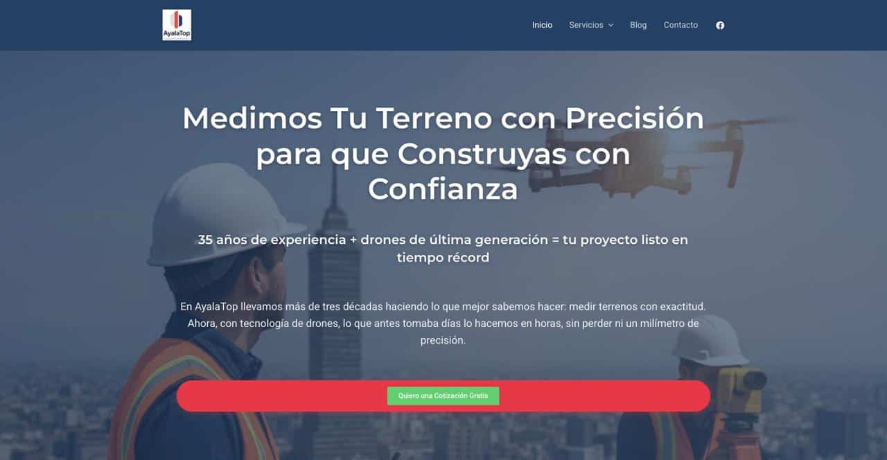 Caso de éxito Ayalatop - Sitio web que genera 774 visitas orgánicas